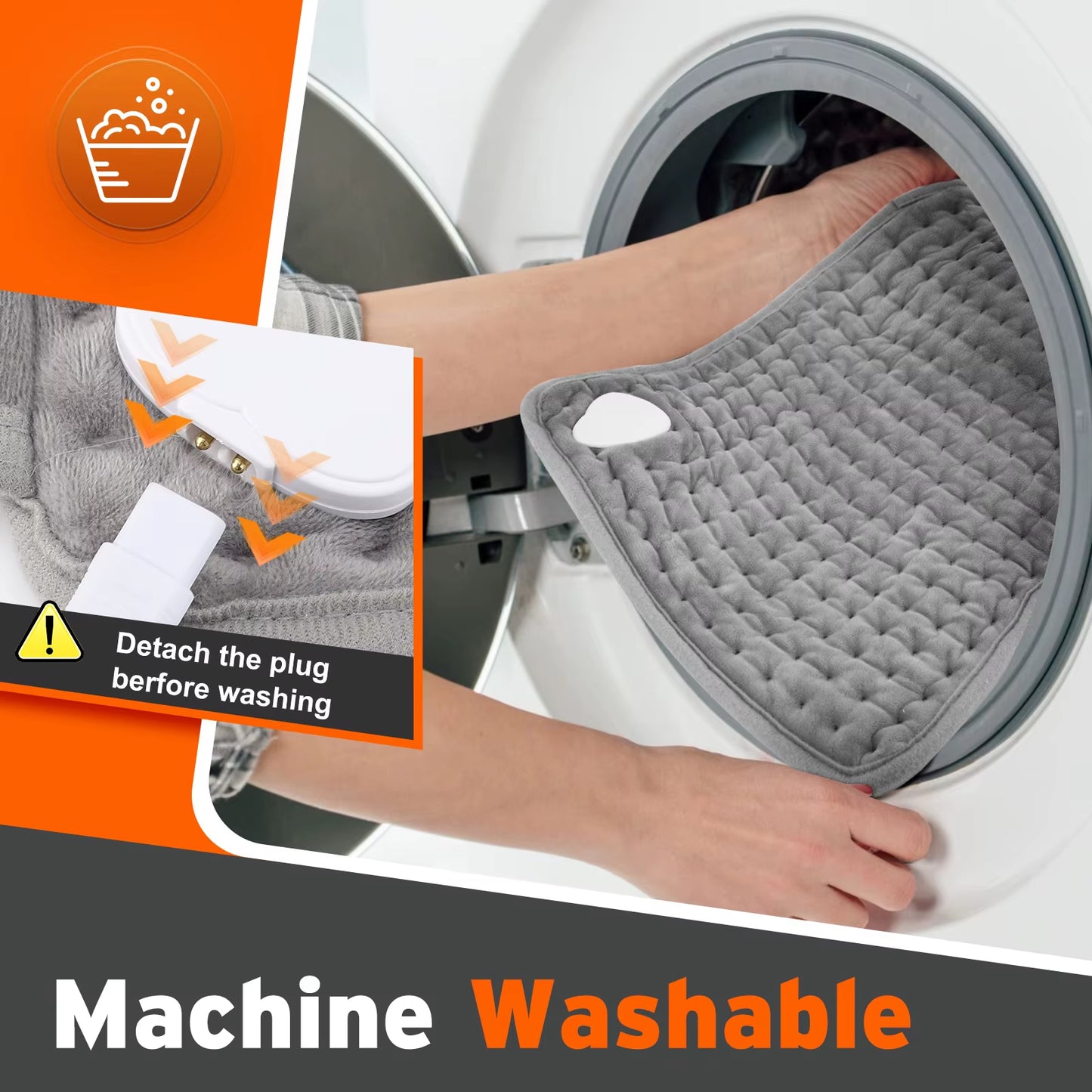 Back Heating Support Belt Electric Waist Brace 9-Level Adjustable Temperature Warm Back Belt Abdomen Warmer Lumbar Support Pad